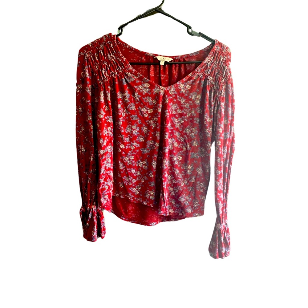 Lucky Brand Floral Cropped top - size M
